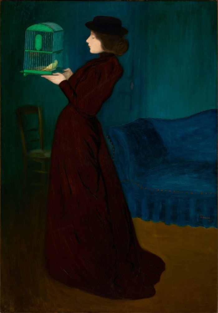 Rippl-Rónai József: Kalitkás nő, 1892